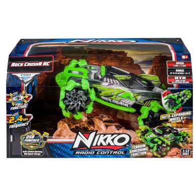 Машинка іграшкова на радіокеруванні Rock CrushR Techno Green Nikko 10211