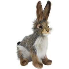 М'яка іграшка Hansa чорнохвостий кролик 23 см 3754