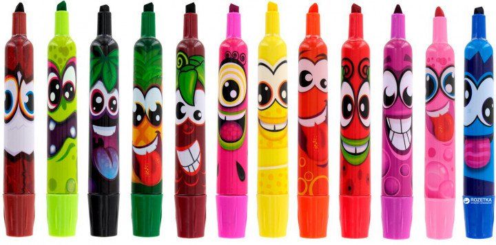 Набір ароматних маркерів для малювання Scentos Штрих 12 кольорів 40641