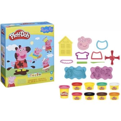 Набор для творчества с пластилином Play-Doh Свинка Пеппа: стильный сет F1497