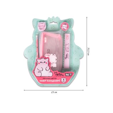 Набір канцелярії Yes Pembe the Cat and a rosy mood, 5 предметів 450277