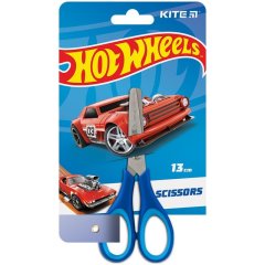 Ножницы детские с резиновыми вставками, 13 см. Hot Wheels KITE HW23-123