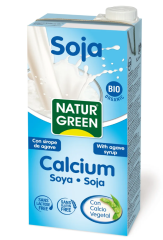 Органічне рослинне молоко NaturGreen Соєве із сиропом агави та кальцієм 1 л 932626 8437002932626