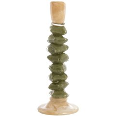 Подсвечник &Oslash;11,5x35 см ESTINA коричнево-мохово-зеленый Light&Living 6074382