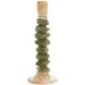 Подсвечник &Oslash;11,5x35 см ESTINA коричнево-мохово-зеленый Light&Living 6074382