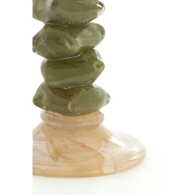 Подсвечник &Oslash;11,5x35 см ESTINA коричнево-мохово-зеленый Light&Living 6074382