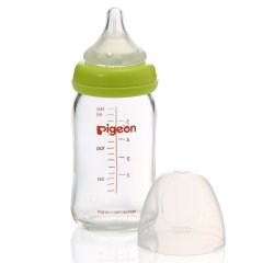 Пляшка для годування «Перистальтик плюс» Pigeon Sof Touch Peristaltic PLUS, 0+ мес 160мл 00352, Салатовий
