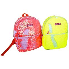 Рюкзак для девочки Girabrilla (Гирабрилла) неоновый с пайетками цвета в ассортименте 02559