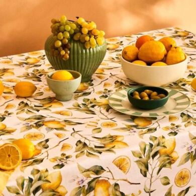 Скатерть LIMONAIA 140x180 см Biancoperla
