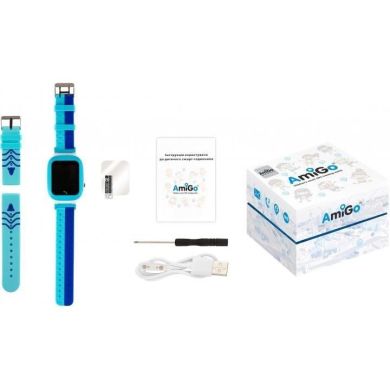 Смарт-часы AmiGo GO004 Splashproof Camera+LED, Blue GO004