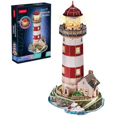 Тривимірна головоломка-конструктор з LED підсвіткою Маяк Cubic Fun L540h