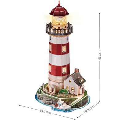 Тривимірна головоломка-конструктор з LED підсвіткою Маяк Cubic Fun L540h