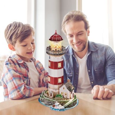 Тривимірна головоломка-конструктор з LED підсвіткою Маяк Cubic Fun L540h