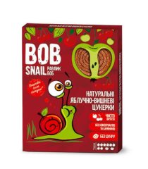 Цукерки Bob Snail натуральні яблучно-вишневі 30 г 4820162520286