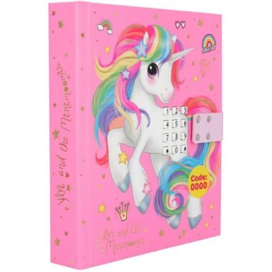 Ylvi Особистий щоденник з кодом, LED і звуком, рожевий Ylvi 410856