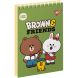 Зошит для записів YES А7/80 од.спіраль Line Friends 151968