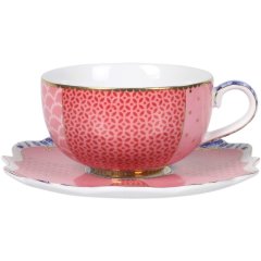 Чашка і блюдце Pip Studio Royal рожевий 125 мл 51.004.026