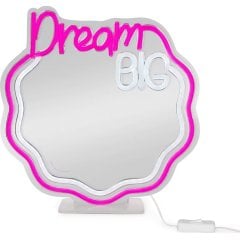 Зеркало с LED-подсветкой неоновым эффектом Мечты Legami NLM0001