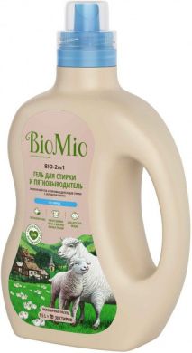 Екологічний гіпоалергенний гель і плямовивідник BioMio Bio-2-in-1 для прання білизни концентрат 30 прань/1.5 л 1509-02-09