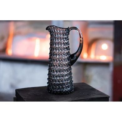 Графін мерехливий Smoke Hobnail 1л, зелений KLIMCHI 16185/1000-736/27