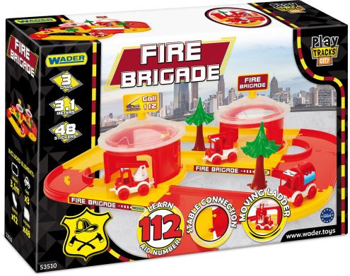 Игровой набор Wader Play tracks city Пожарная станция 53510