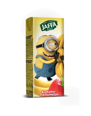 Сік Jaffa Міньйон Бананово-полуничний 0,2 л 7376