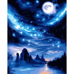 Картина по номерам SANTI Звездный путь, 40*50см, LED подсветка Santi 955066