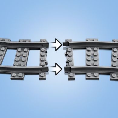 Конструктор LEGO City Железнодорожные стрелки, 6 деталей 60238