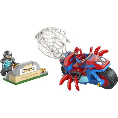 Конструктор LEGO Spidey Паук на мотоцикле против Носорога 11206
