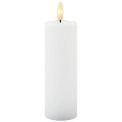 LED-Свічка з підзарядкою Sille, Ø5x15см, біла, 80610