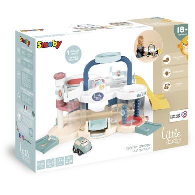 Игровой набор Smoby Little Первый гараж с машинкой, 56x29x32 см, 18мес+ 7600140202