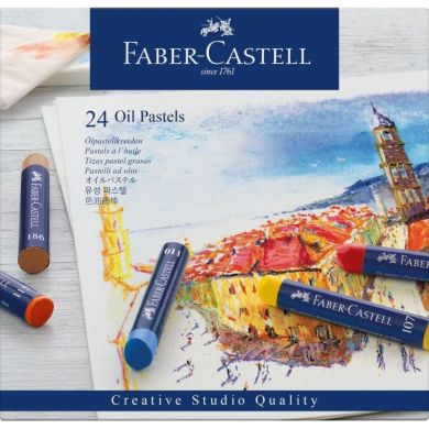 Масляна пастель Faber-Castell Goldfaber 24 кольорів в картонній упаковці 5520