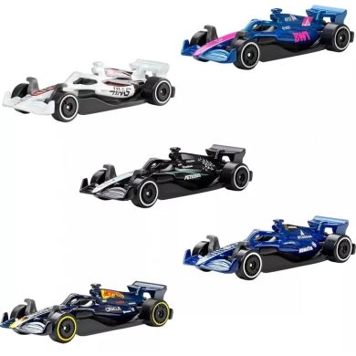 Набор из 5-ти базовых машинок Формула 1 Hot Wheels JLN11