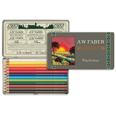 Лимитированный набор карандашей Faber-Castell POLYCHROMOS 111 лет 12 цветов 29355