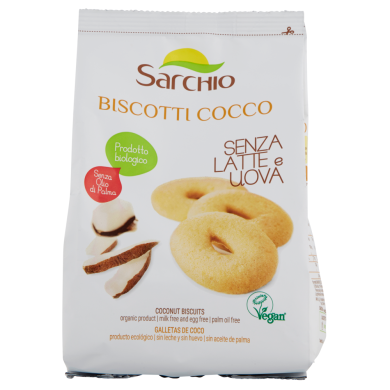 Печиво кокосове «Sarchio» 250 г 8003712008083