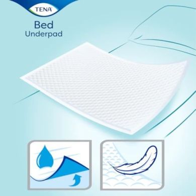 Пеленки Tena Bed Underpad Plus впитывающие 60х60 см, 30 шт 770124