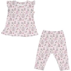 Пижама для девочки с рюшами 12-18 месяцев My Little Pie Mademoiselle 12/18 месяцев (80-86) PJ012