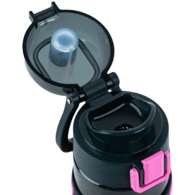 Бутылочка для воды, 680 мл, черно-розовая K25-1233-3