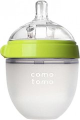 Бутылочка для кормления антиколиковая Comotomo 150 мл Зеленая 150G-EN, Зелёный