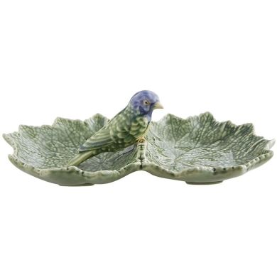 Двойная миска с голубизной. птичкой Cineraria Bordallo Pinheiro 65002704