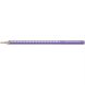 Простой карандаш Faber-Castell Grip Sparkle тригранный с блестками фиолетовый 29364