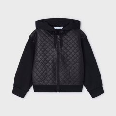 Комбинированная стеганая куртка 6F, 104 Mayoral Черный 4.496