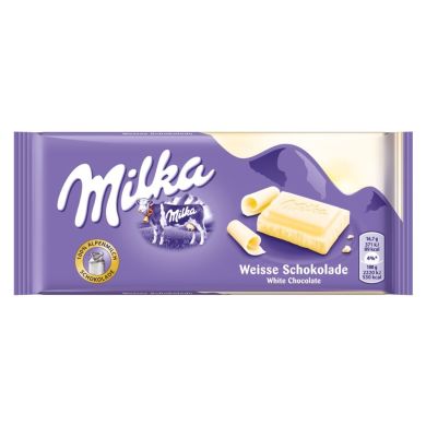 Шоколад Milka білий 100г 129522