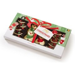 Шоколадні цукерки Новорічна ялинка та сніговик 95 г, Ickx 5412941320515