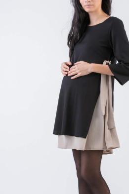 Платье для беременных Attesa S Черный 0947