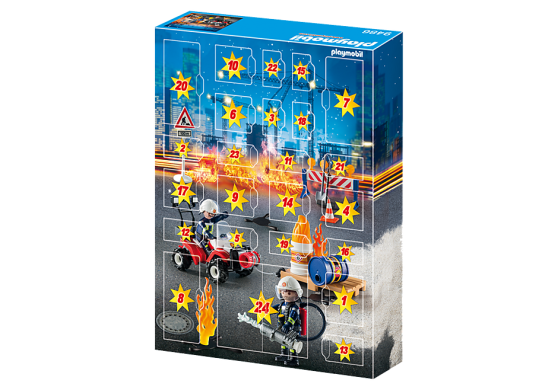 Адвент-календарь Playmobil Construction Site Fire Rescue 76 деталей 9486