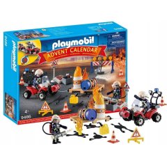 Адвент-календар Playmobil Construction Site Fire Rescue 76 деталей 9486