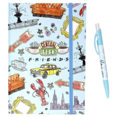 Блокнот Blue sky з ручкою в наборі Friends SLFS023