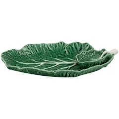Блюдо с емкостью для соуса Cabbage зеленый, малое, Bordallo Pinheiro 65000554
