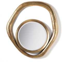 Дзеркало ANT.GOLD метал, 78x72,5см Fancy home collection 200-210